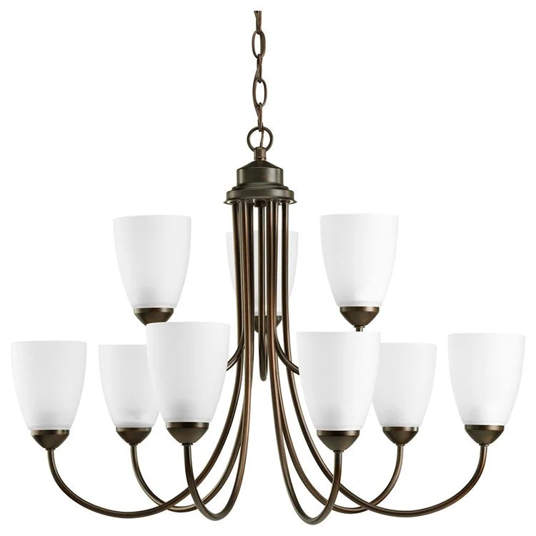 Gather Nine-Light, Two-Tier Chandelier