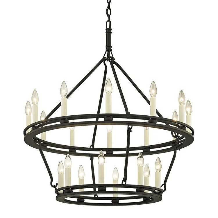 Sutton Twenty-Light Two-Tier Chandelier