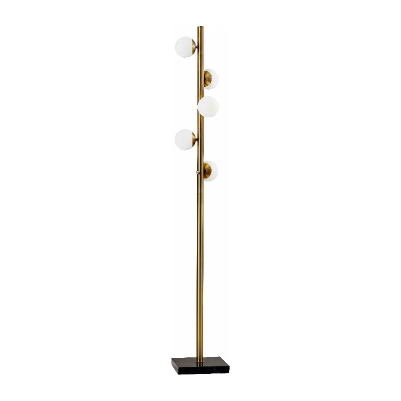 Glass Floor Lamp with Frosted Shades for Soft Diffused LightDoppler Floor Lamp