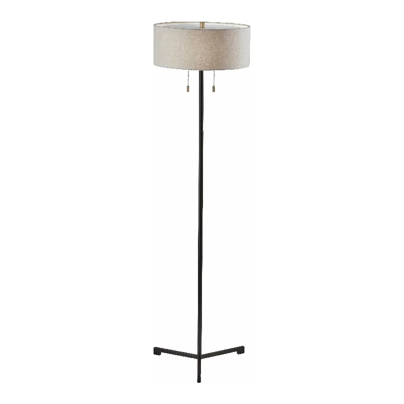 Fabric Floor Lamp with a Linen Shade for a Relaxed AestheticWesley Floor Lamp