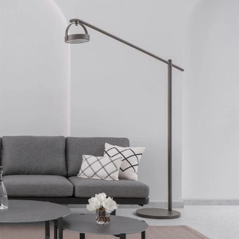 Metal Floor Lamp with a Matte Black Finish for a Sleek LookAlu Indoor/Outdoor Floor Lamp - KH8510B117ALU TAUPE