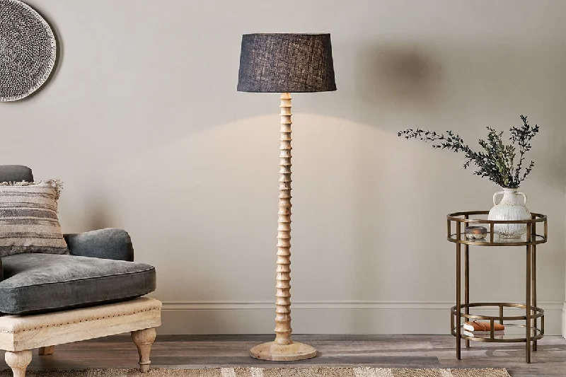  Way Switch Floor Lamp for Multiple Light Intensity LevelsAvisa Mango Wood Floor Lamp