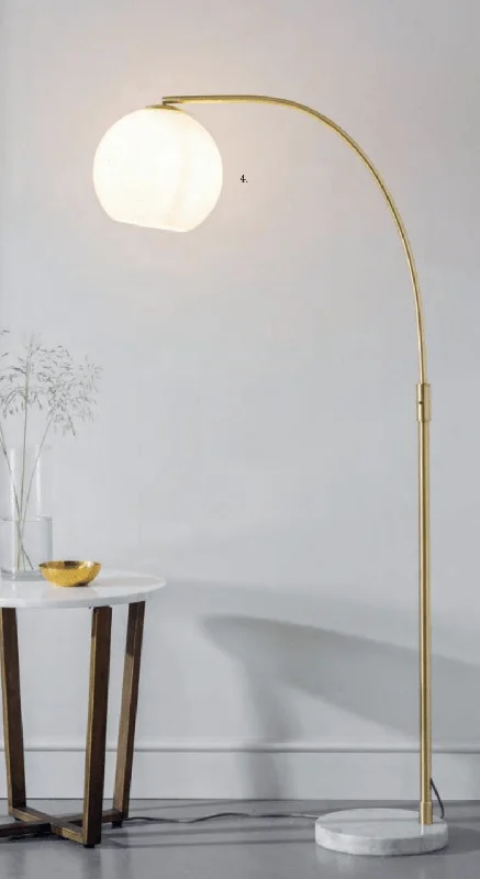 Marble Base Floor Lamp for a Touch of LuxuryConey Floor Standing Lamp with Opal Glass globe ID 8905