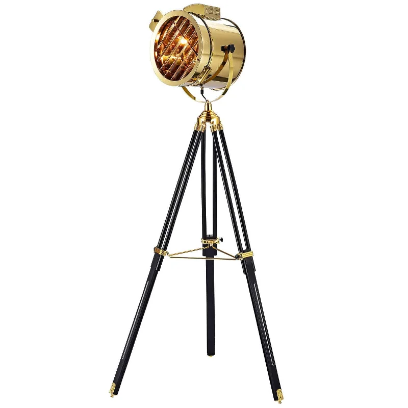 Wood Floor Lamp with Natural Grain for a Warm and Organic FeelMid Century Tripod Floor Lamp Cl2117Fg