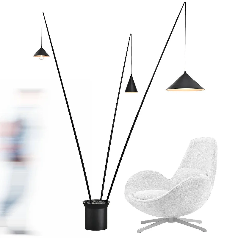 Modern Minimalist Floor Lamp for Contemporary Living RoomsHawaii Island Floor Lamp Cy-New-059