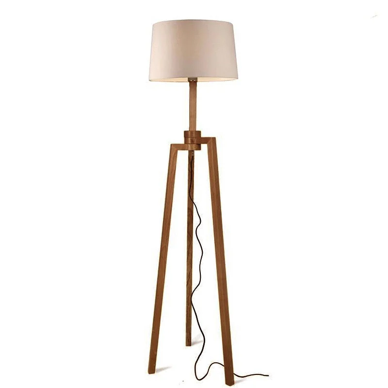 Modern Minimalist Floor Lamp for Contemporary Living RoomsSpider Solid Wood Floor Lamp Bpmt16-W