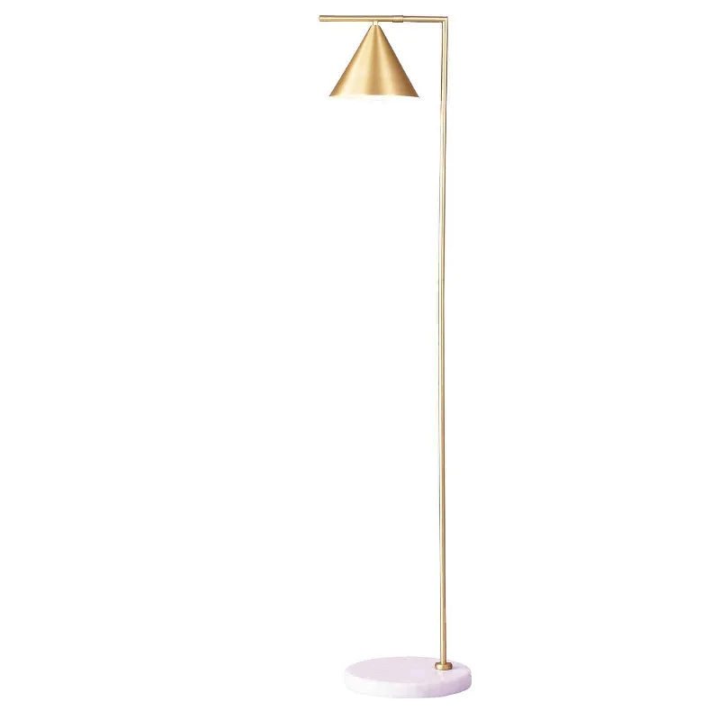 USB Charging Port Floor Lamp for Convenient Device ChargingAndria Marble  Floor Lamp  Cl1165Fe