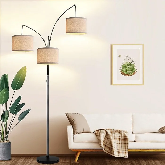 Victorian Style Floor Lamp for Traditional and Elegant InteriorsDimmable Floor Lamp , 3 Lights Arc Floor Lamps for Living Room