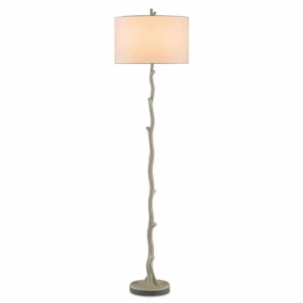 Fabric Floor Lamp with a Linen Shade for a Relaxed AestheticPolished Aged Steel Beaujon Floor Lamp