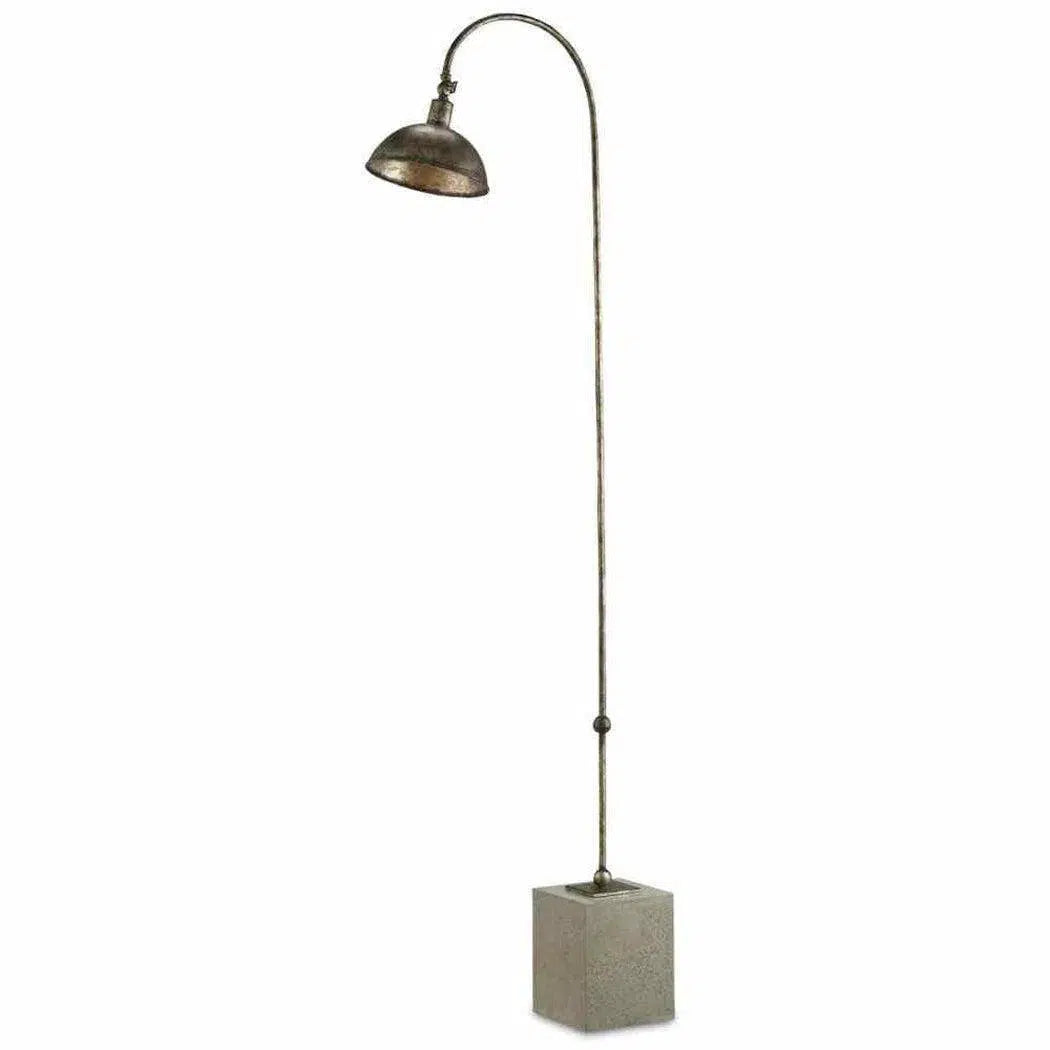 Adjustable Height Floor Lamp for Versatile Lighting NeedsPyrite Bronze Polished Concrete Finstock Floor Lamp