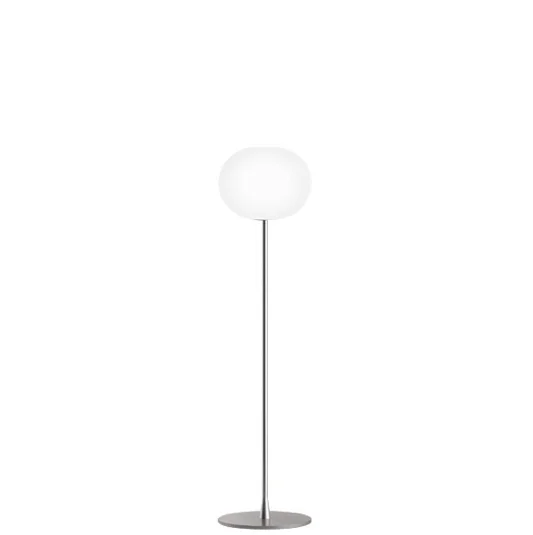 Metal Floor Lamp with a Matte Black Finish for a Sleek LookFLOS Glo-Ball F1 Floor Lamp In Silver - ID 1387