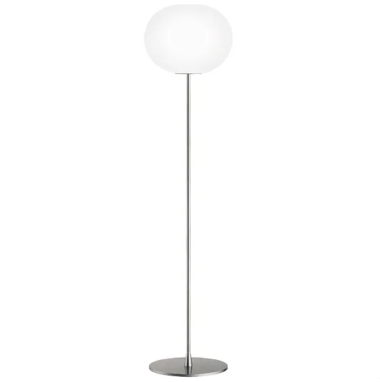 Metal Floor Lamp with a Matte Black Finish for a Sleek LookFLOS Glo-Ball F3 Floor Lamp In Silver - ID 1389