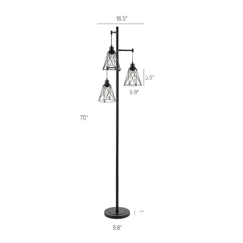 Adjustable Height Floor Lamp for Versatile Lighting NeedsGetLedel 69" 3-Light Dimmable Tree Floor Lamp with Dimmer Switch