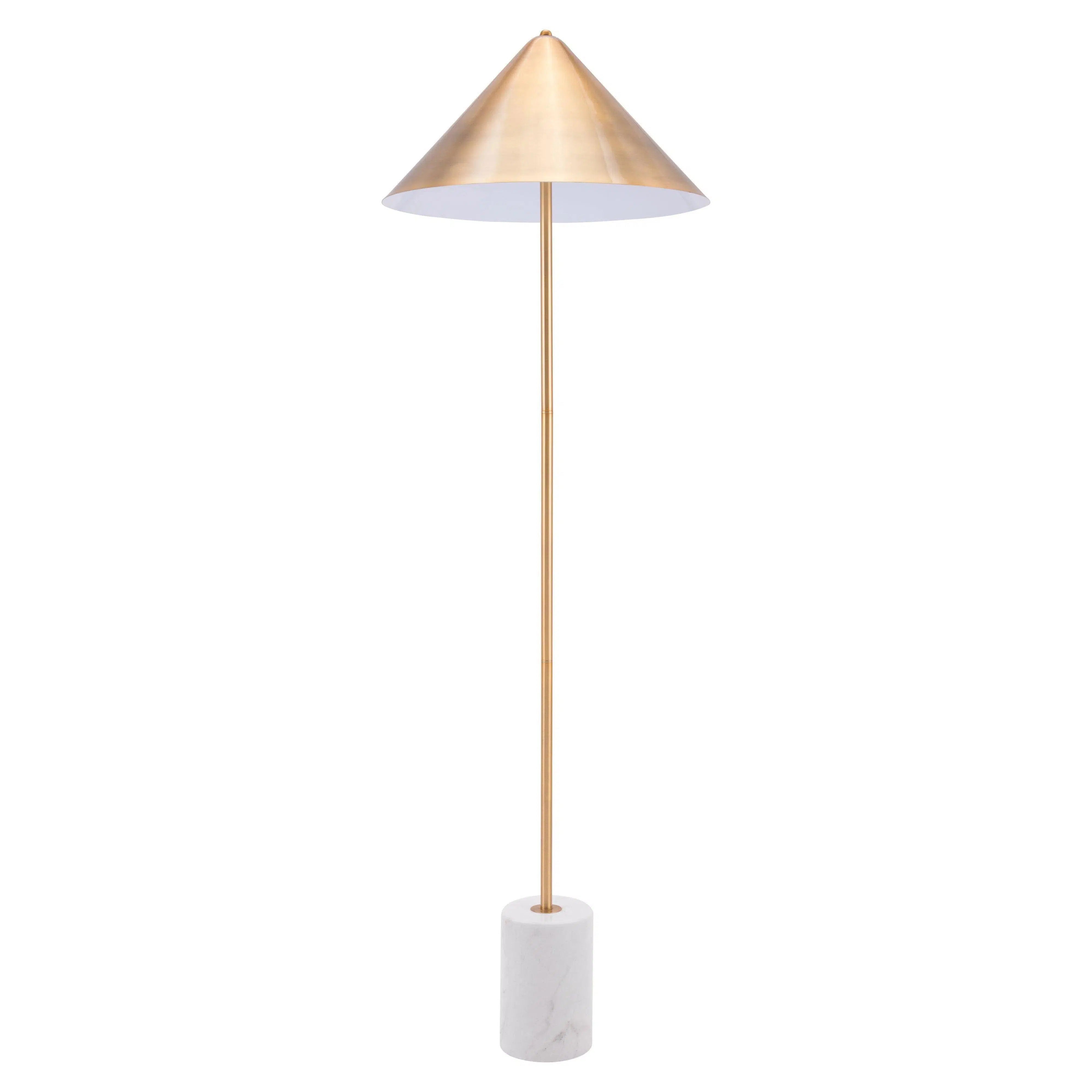 Victorian Style Floor Lamp for Traditional and Elegant InteriorsBianca Floor Lamp Gold & White