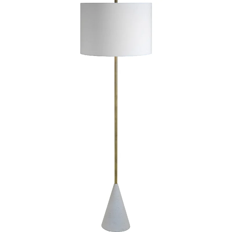 USB Charging Port Floor Lamp for Convenient Device ChargingLaguna Brass & Terrazzo Floor Lamp