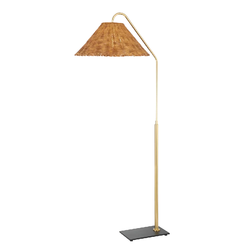 Fabric Floor Lamp with a Linen Shade for a Relaxed AestheticLauren Floor Lamp