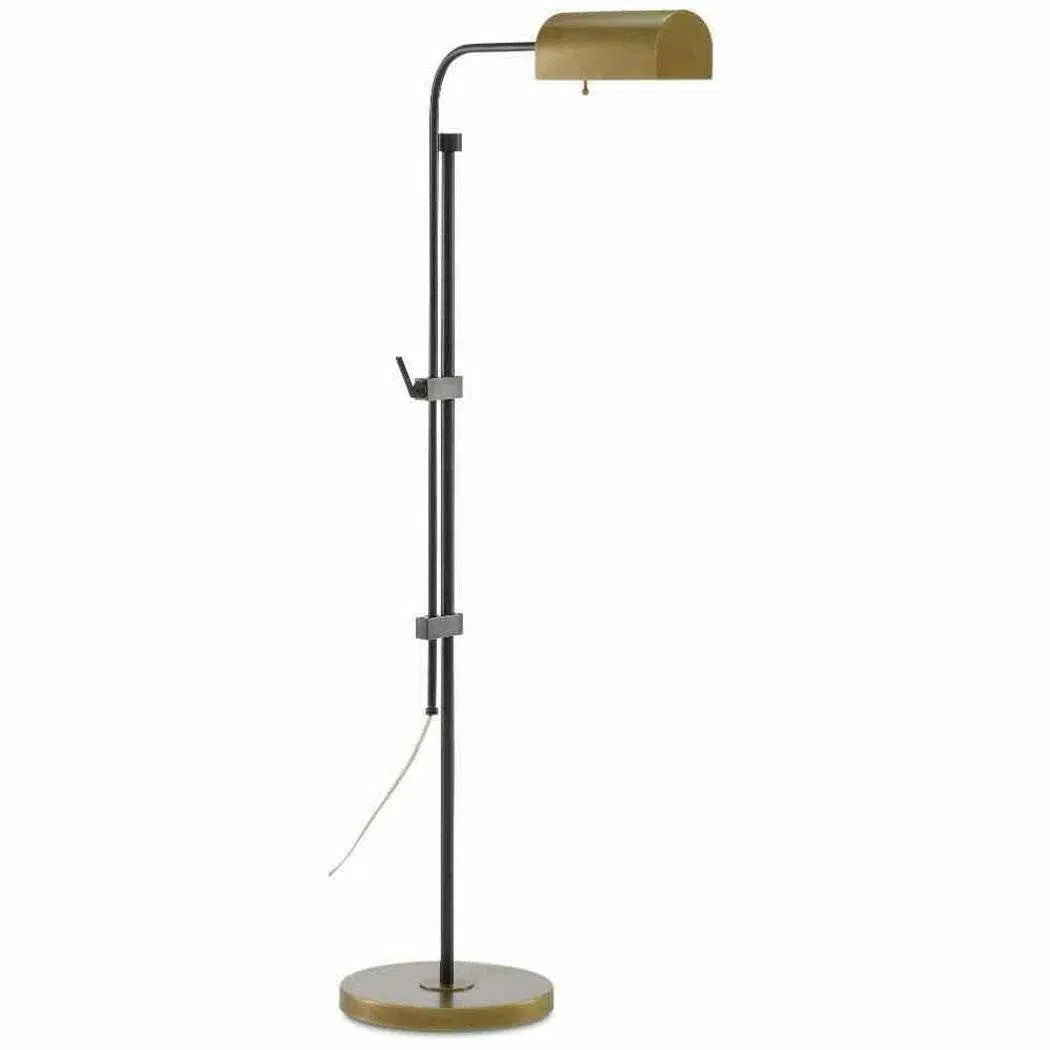 Fabric Floor Lamp with a Linen Shade for a Relaxed AestheticOil Rubbed Bronze Antique Brass Hearst Floor Lamp