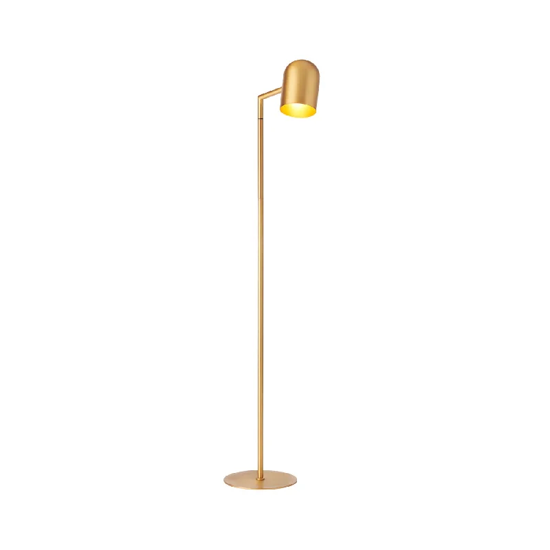 Fabric Floor Lamp with a Linen Shade for a Relaxed AestheticPia Brass Floor Lamp