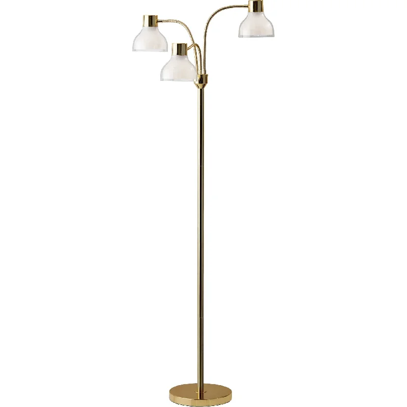 Dimmable Floor Lamp for Adjustable Lighting AmbiancePriest 3-Arm Floor Lamp Gold