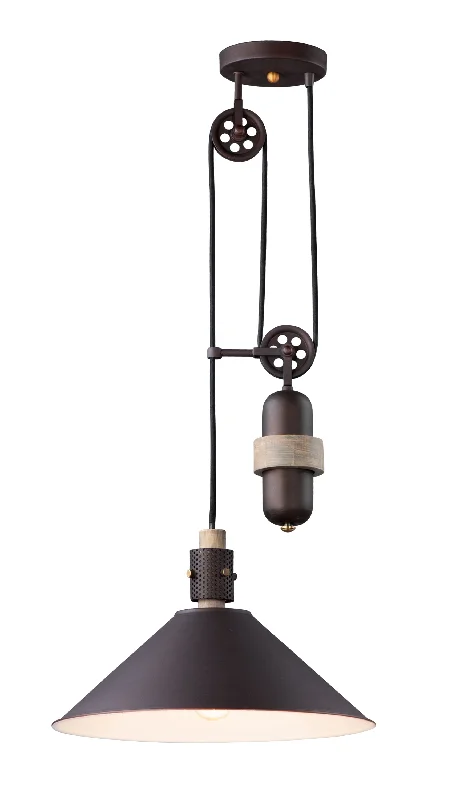 Rustic Ceiling Lights with Reclaimed Wood and Distressed FinishesTucson 1-Light Pendant