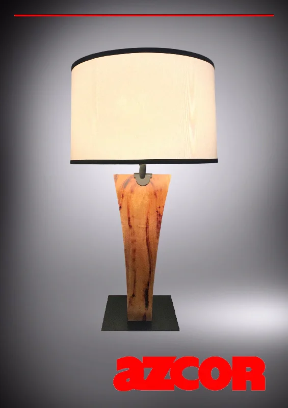 ceramic table lamps with hand painted designs for an artistic touchPecson Wood Table Lamp