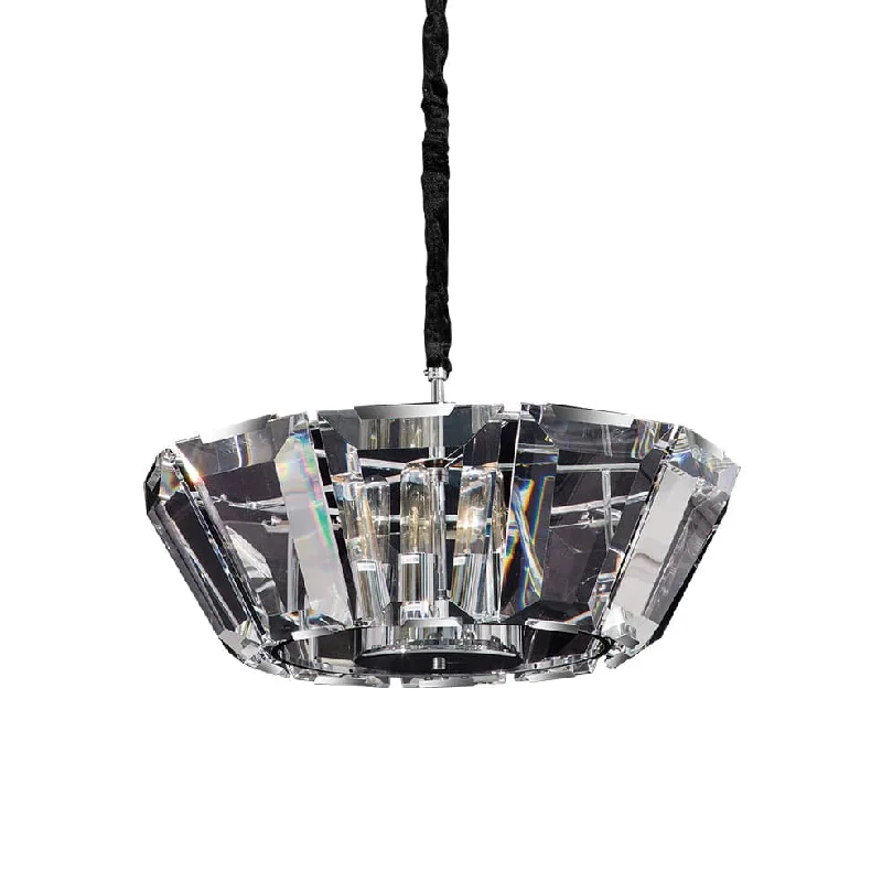 Scandinavian Style Ceiling Lights with Light Wood AccentsScandinavian Style Ceiling Lights with Light Wood AccentsBianca Crystal Pendant Light Small