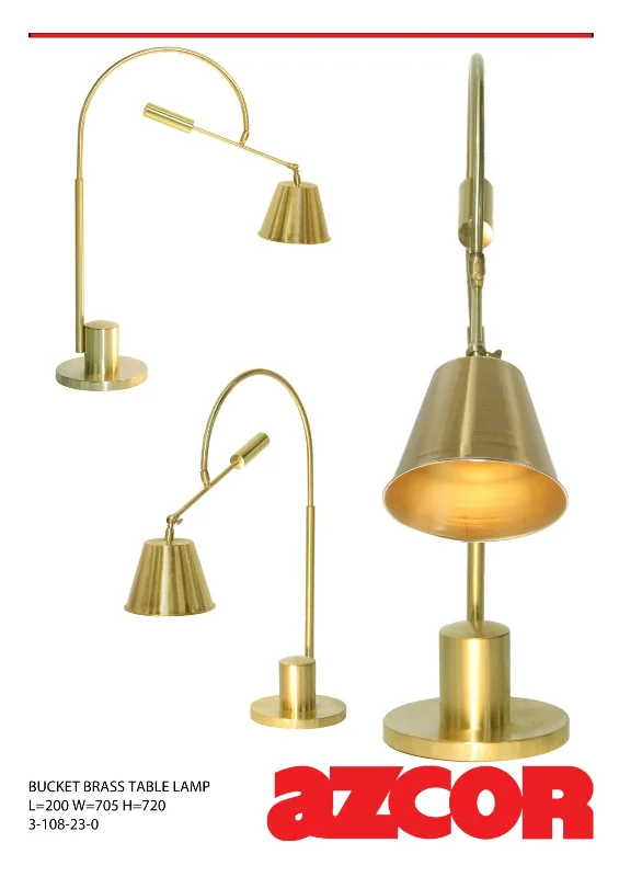 asian inspired table lamps with bamboo accents for a zen atmosphereBucket Brass Table Lamp