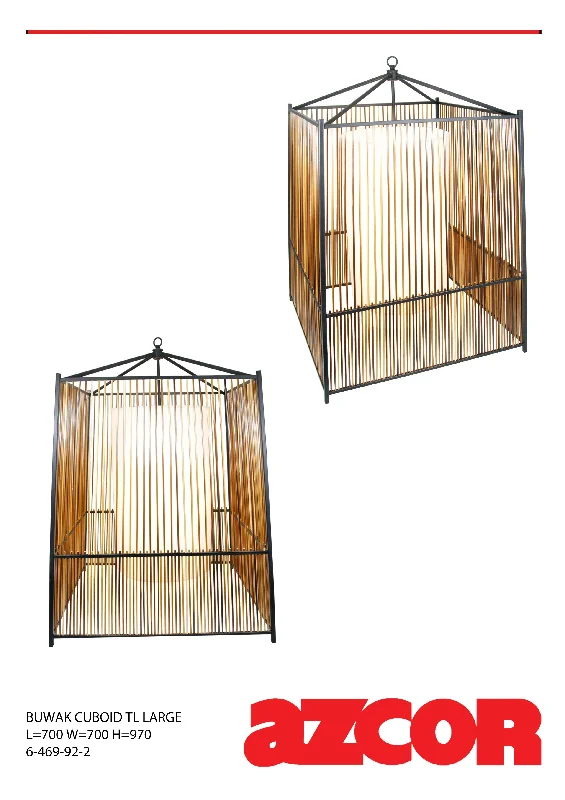 asian inspired table lamps with bamboo accents for a zen atmosphereBuwak Cuboid Square Table Lamp (L)