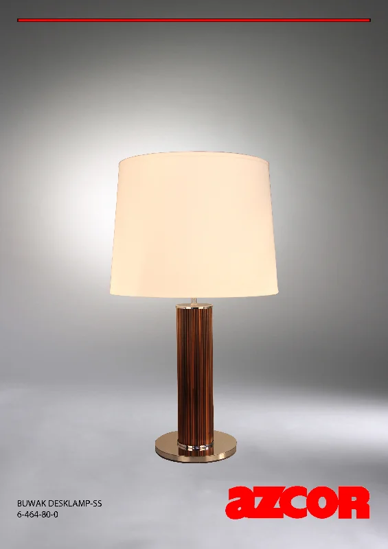 metal table lamps with a matte black finish for a sleek appearanceBuwak Cyline Table Lamp SS