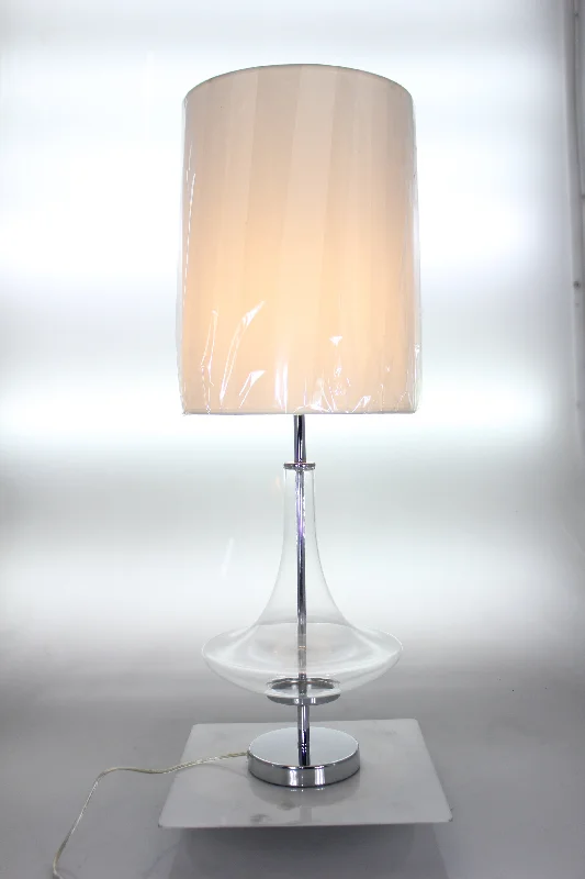 fabric table lamps with a linen shade for a relaxed and breathable lookClara Clear Table Lamp