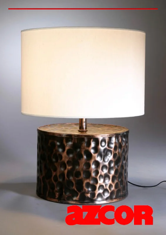 mid century modern table lamps with iconic designs for a stylish studyBaffle Hammered Table Lamp