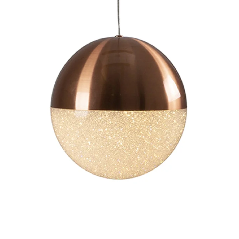 Tropical - Themed Ceiling Lights with Palm - Leaf Shapes and Rattan WrapsTropical - Themed Ceiling Lights with Palm - Leaf Shapes and Rattan WrapsEthereal Metal & Crystal Ball Pendant Light Copper | Brass | Chrome