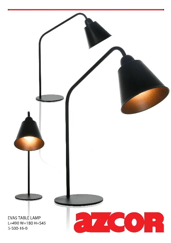 gothic style table lamps with dark finishes for a mysterious lookEvas Desk Lamp