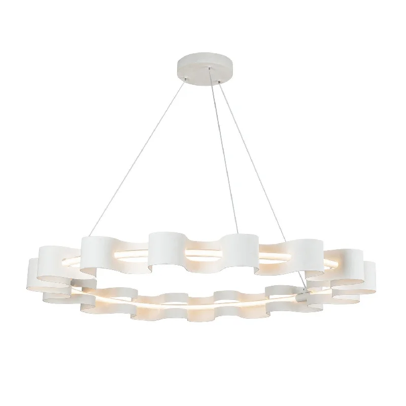 Art Deco Ceiling Lights with Geometric Patterns and Metallic FinishesNami LED Chandelier