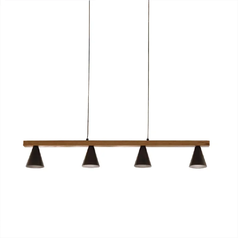 Japanese - Inspired Ceiling Lights with Shoji - Screen - like DiffusersJapanese - Inspired Ceiling Lights with Shoji - Screen - like DiffusersMirai Wood and Metal Pendant Light