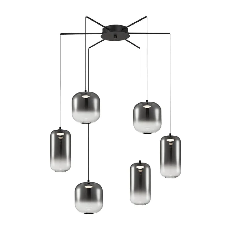 Art Deco Ceiling Lights with Geometric Patterns and Metallic FinishesArt Deco Ceiling Lights with Geometric Patterns and Metallic FinishesMisty Cluster Glass Pendant Light Smoke | White