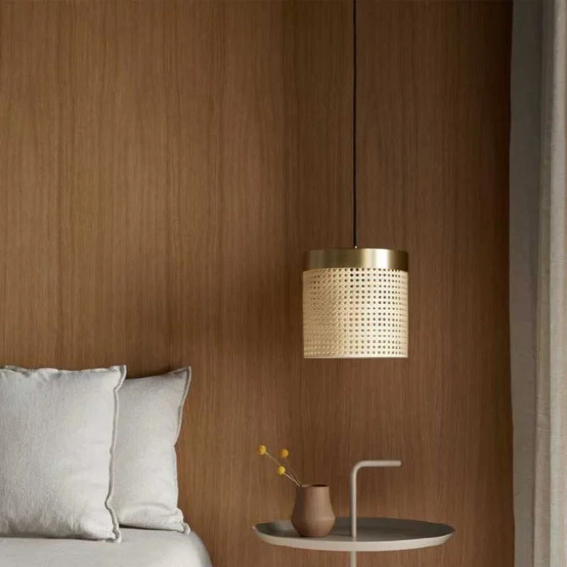 Retro Ceiling Lights Inspired by the 1950s and 1960s DesignRetro Ceiling Lights Inspired by the 1950s and 1960s DesignNatural Rattan Drum Suspended Pendant