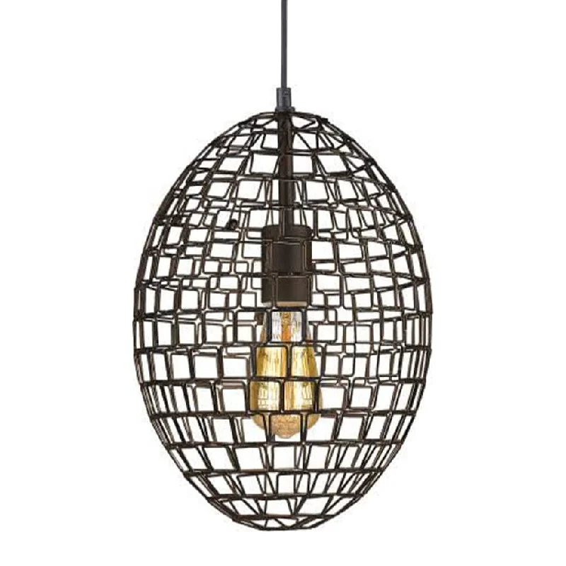 Contemporary Ceiling Lights with Unique, Abstract ShapesOval Cage Pendant