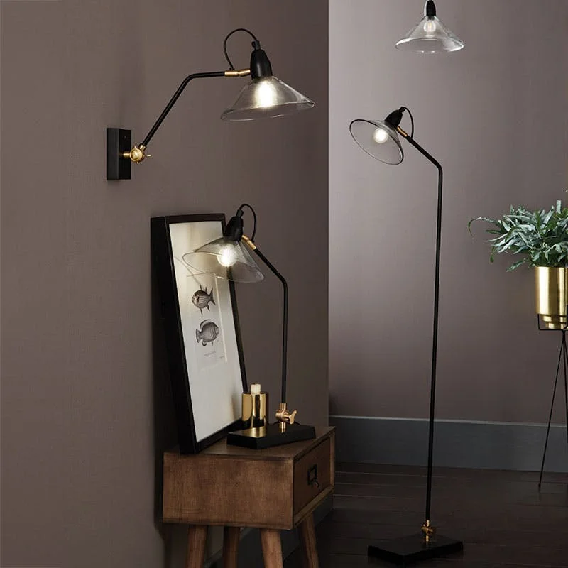 fabric table lamps with a linen shade for a relaxed and breathable lookCanton Cone Table Lamp H53cm, Black & Brass