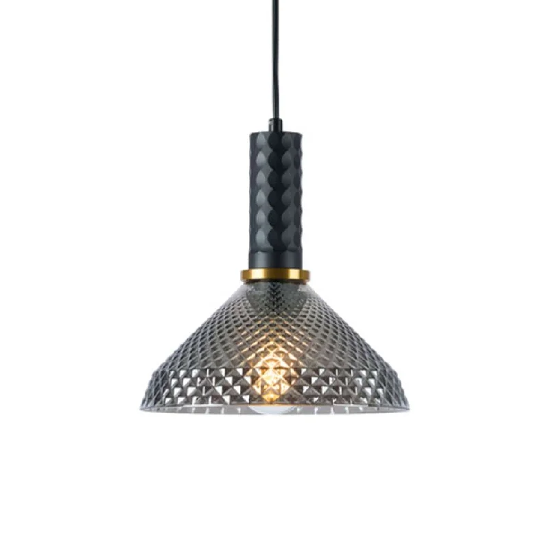 Industrial Style Ceiling Lights with Exposed Bulbs and Metal CagesIndustrial Style Ceiling Lights with Exposed Bulbs and Metal CagesProctor Glass and Metal Pendant Light Black