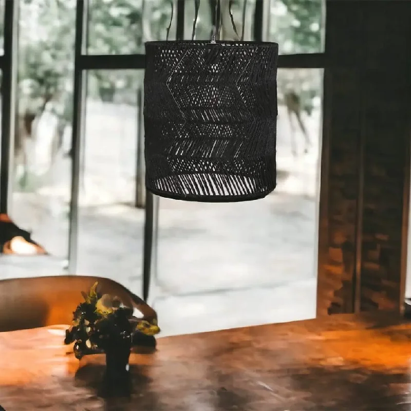 Mid - Century Modern Ceiling Lights with Simple, Sleek LinesMid - Century Modern Ceiling Lights with Simple, Sleek LinesRaw Urban Jute Pendant Light Black