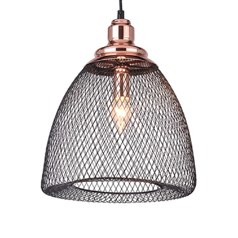 Glass Ceiling Lights with Frosted, Colored, or Etched GlassGlass Ceiling Lights with Frosted, Colored, or Etched GlassSteel Mesh Pendant Light Copper