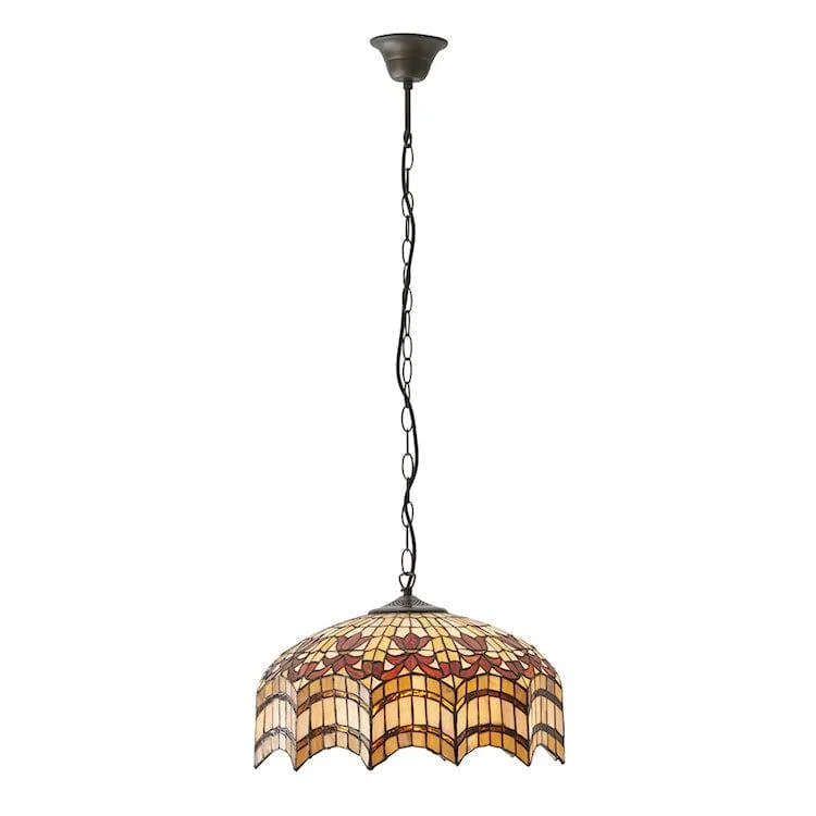 Retro Ceiling Lights Inspired by the 1950s and 1960s DesignRetro Ceiling Lights Inspired by the 1950s and 1960s DesignVesta Medium Tiffany Ceiling Light - 3 Bulb Fitting